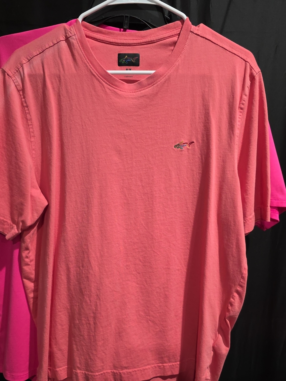 Men's Coral Pink Short-Sleeve Crewneck T-Shirt -